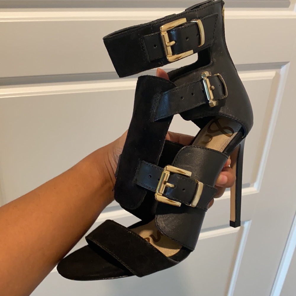 ❤️‍🔥 Sam Edelman: Stylish Buckle Sandal Mild Gladiator Heels. 🪖 - Picture 5 of 8